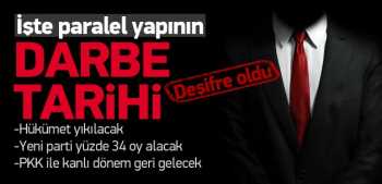 Paralel yapının darbe tarihi deşifre oldu