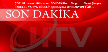 PARALEL YAPIYA YÖNELİK OPERASYON ÇORUM'DA VAR MI?