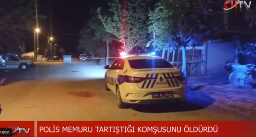 Polis Memuru Tatrıştığı Komşusunu Öldürdü
