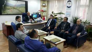 R.BEKİROĞLU VE Y.ANAÇ 'TAN  YENİ MÜDÜRLERE ZİYARET