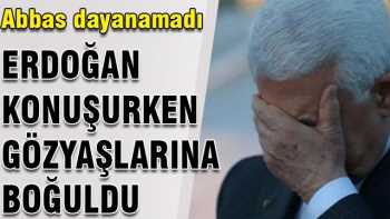 R.T.Erdoğan konuşurken gözyaşlarını tutamadı