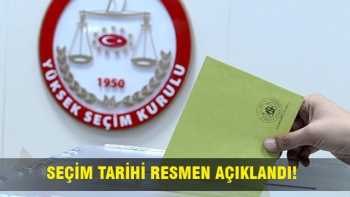 RESMİ SEÇİM TARİHİ 1 KASIM