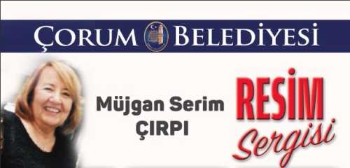 Ressam Müjgan Serim ÇIRPI'nın resim sergisi açıldı