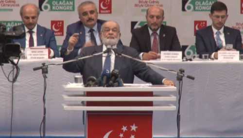 Saadet Partisi 6.Olağan Kongresi yapıldı.Temel Karamollaoğlu genel başkan oldu