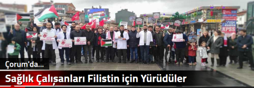 Sağlık Çalışanları Filistin için Yürüdüler 