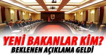 SEÇİM HÜKÜMETİ BAKANLAR LİSTESİ