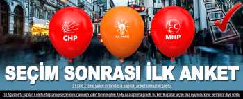 Seçim sonrası ilk anket 