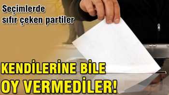 Seçimlerin  sıfır çeken partiler