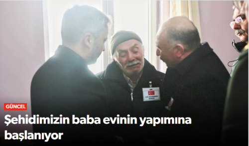 Şehidimizin Baba Evinin Yapım Projesi Başladı!