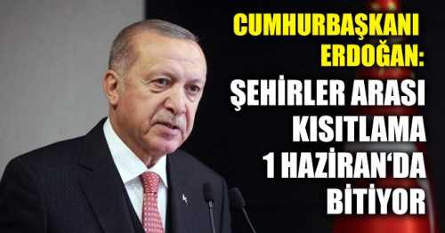 Şehirler arası kısıtlama 1 Haziran itibariyle bitiyor