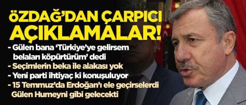 Selçuk Özdağ bu seçimlerin beka ile alakası yok