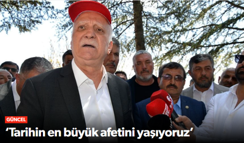 Şemsi Bayraktar ‘Tarihin en büyük afetini yaşıyoruz’