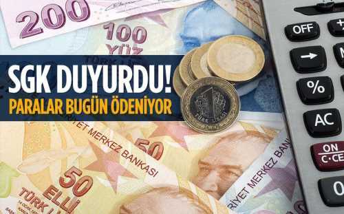 SGK, Ocak 2017 zam farklarını bugün yatırıyor!