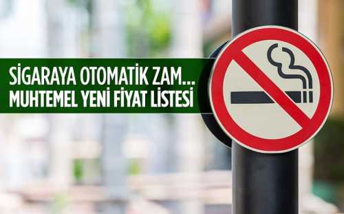 Sigara tiryakileri bu habere dikkat;otomatik zam uygulanmayacak işte Fiyat Listesi