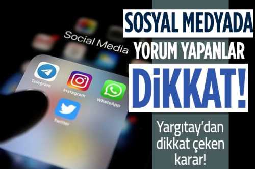 Sosyal Medyada yorum Yapanlar Aman dikkat!