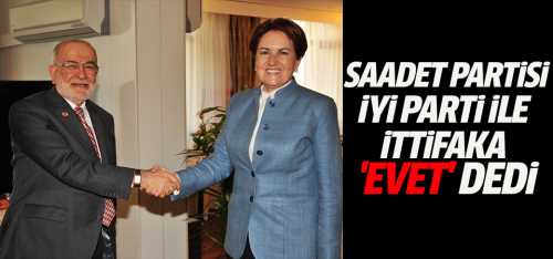 SP ve İP  İttifaka EVET dedi