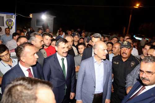 Süleyman Soylu Çorum Osmancık Trafik Denetleme Noktası'nda