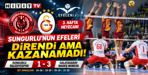 Sungurlu Belediyespor 1–3  Galatasaray Madeş Mobilya 