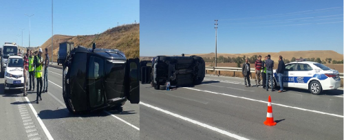 Sungurlu'da Otomobil ile Traktör çarpıştı