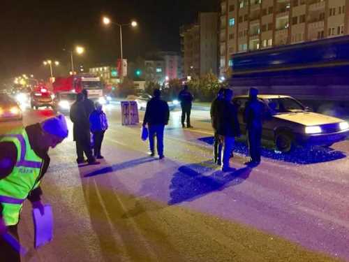 Sungurlu'da Otomobil yayaya çarptı