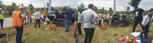 Sungurlu'da Trafik Kazası 9 Yaralı