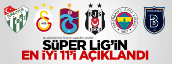 Süper Lig'de sezonun en iyi 11'i belli oldu