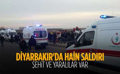 Sur ilçesinde polise saldırı