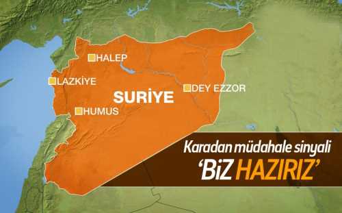 Suriye'ye karadan müdahale sinyali