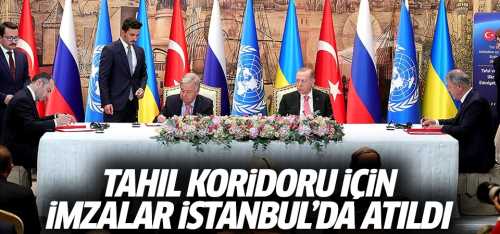 Tahıl koridoru için  İstanbul sözleşmesi imzalandı