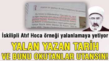 Tarih kitabında şapka devrimiyle ilgili şok bilgi