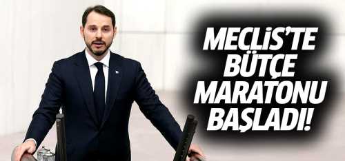 TBMM'de Bütçe Maratonu Başladı