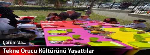 Tekne Orucu Kültürünü Yaşattılar