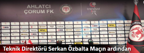 Teknik Direktörü Serkan Özbalta Maçın ardından açıklama yaptı!