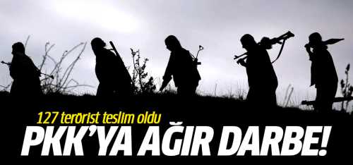 Teröre ağır darbe! 127 kişi teslim oldu