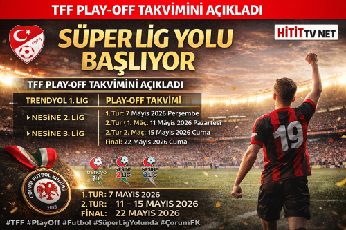 TFF 2026 play-off takvimini açıkladı 1.Lig final tarihi belli oldu!