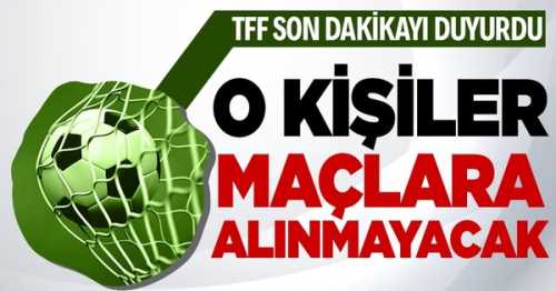 TFF'den maçlara giriş için 3. aşı kararı!