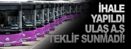 Toplu taşıma ihalesi sıfır çekti