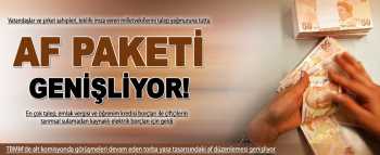 Torba Yasa'da af düzenlemesi genişliyor