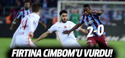 Trabzon  Cimbom'u vurdu! 2-0