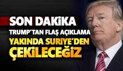 Trump Suriye'de Kalırsak Faturayı Suudiler Ödesin