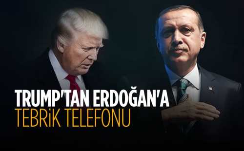 Trump'tan Erdoğan'a tebrik telefonu