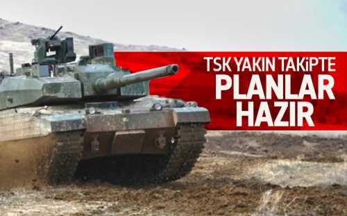 TSK Münbiç harekatını yakından izliyor ve eli tetikte bekliyor