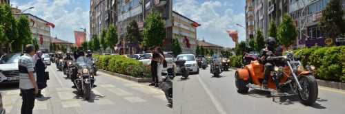 Türk Chopper Motor Kulübü Çorum’dan Samsun'a geçti