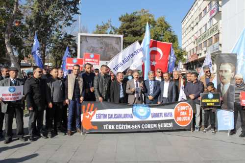 Türk Eğitim-Sen'de “Öğretmene şiddete hayır”