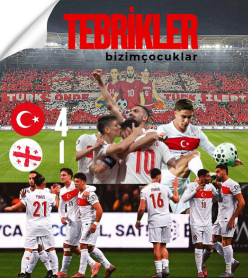 Türkiye - Gürcistan’ı Farklı Geçti 4-1