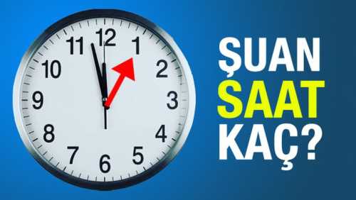 Türkiye'de saat kaç? 