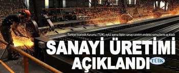 Türkiye İstatistik Kurumu Sanayi Üretimini açıkladı