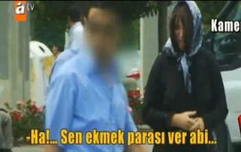 Tv programı için Dilenci kılığına giren Zahide tacize uğradı