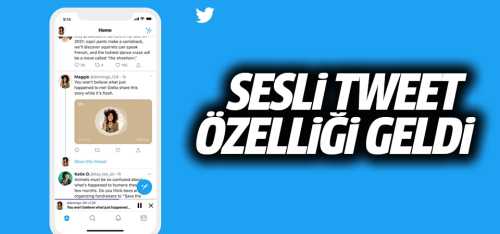 Twitter'dan sesli tweet özelliği