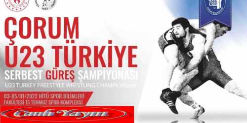 U23 Türkiye Güreş Şampiyonası Çorum'da başladı